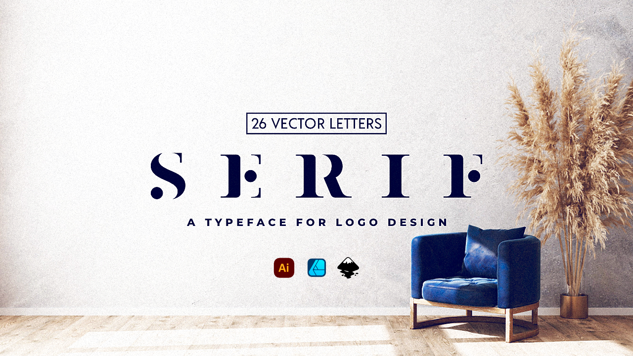 serif letter logos