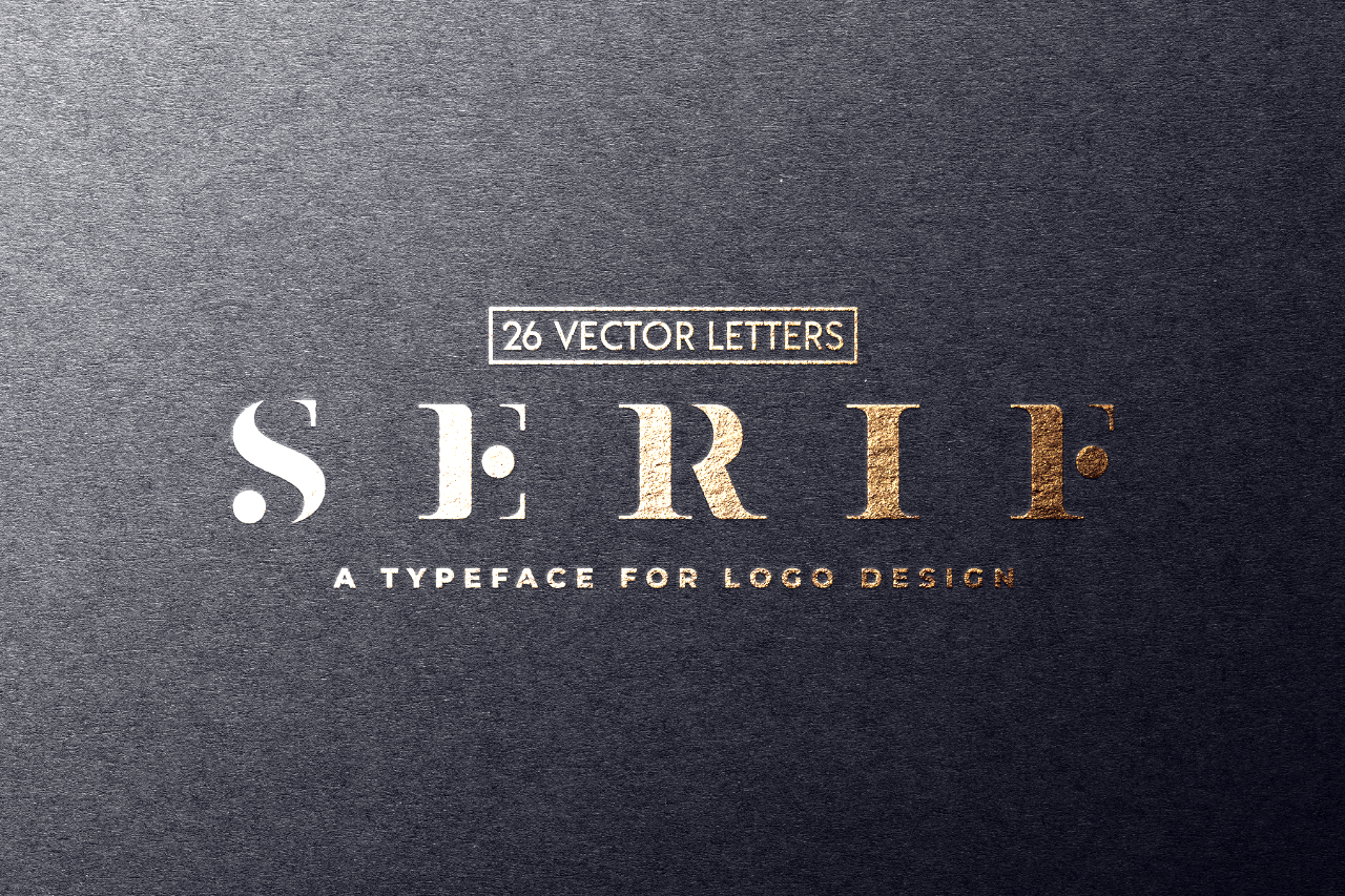 Serif Letter Logos - vicvideos